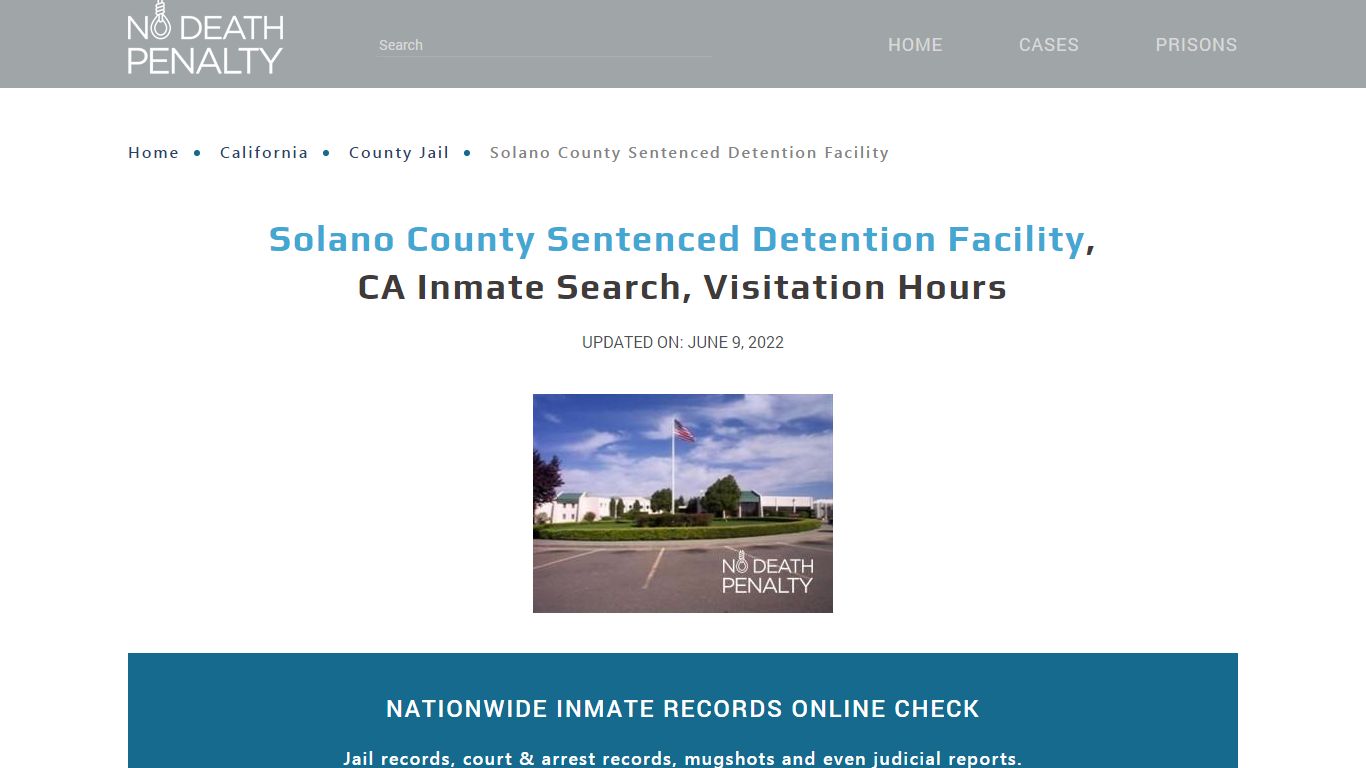 Solano County Sentenced Detention Facility, CA Inmate ...